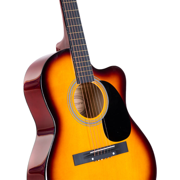 Karrera Acoustic Cutaway 40in Guitar - Sunburst Karrera