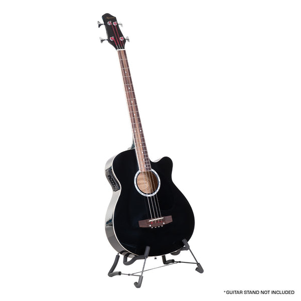 Karrera 43in Acoustic Bass Guitar - Black Karrera