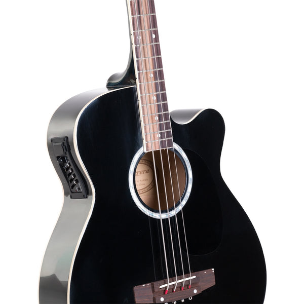 Karrera 43in Acoustic Bass Guitar - Black Karrera