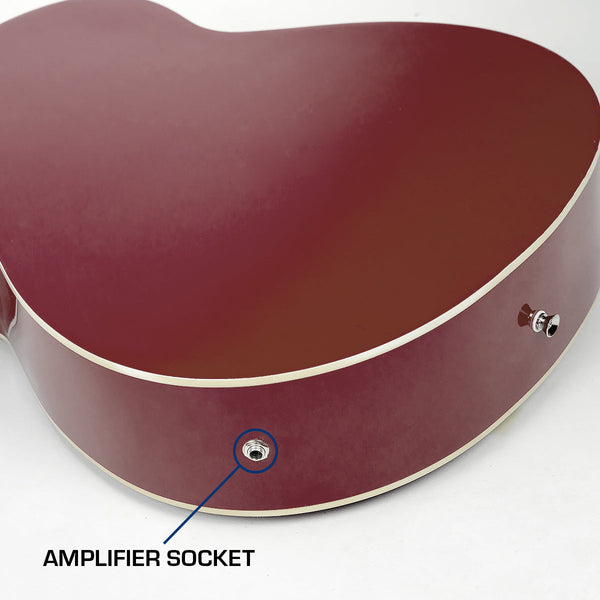 Karrera 43in Acoustic Bass Guitar Sunburst Karrera