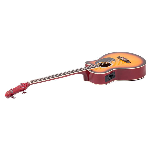 Karrera 43in Acoustic Bass Guitar Sunburst Karrera