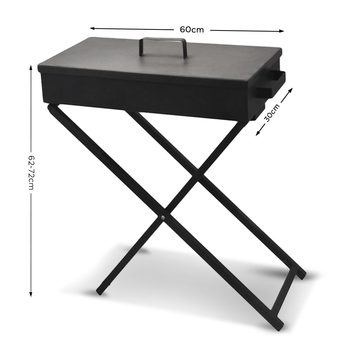 Wallaroo Charcoal BBQ Grill - Adjustable Height Wallaroo