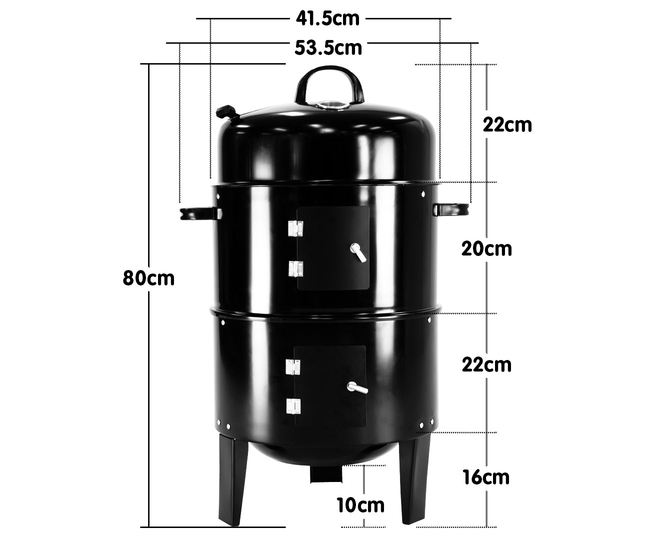 Wallaroo 3-in-1 Charcoal BBQ Smoker Wallaroo