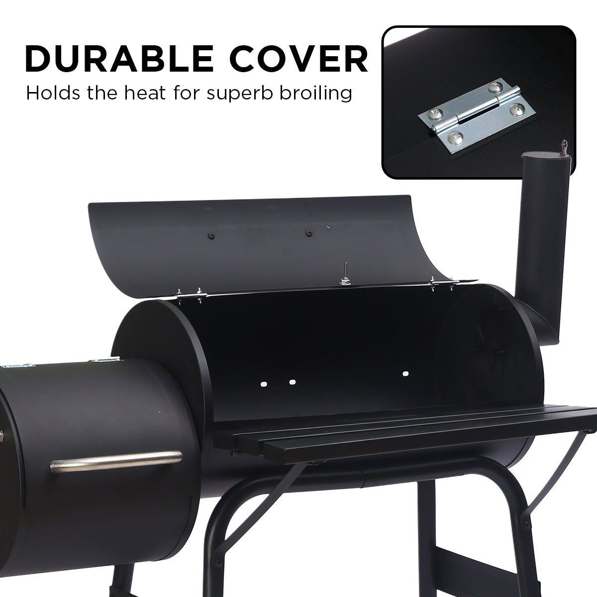 Wallaroo 2-in-1 Outdoor Barbecue Grill & Offset Smoker Wallaroo