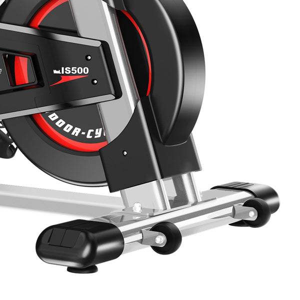 Powertrain IS-500 Heavy-Duty Exercise Spin Bike Electroplated - Silver Powertrain