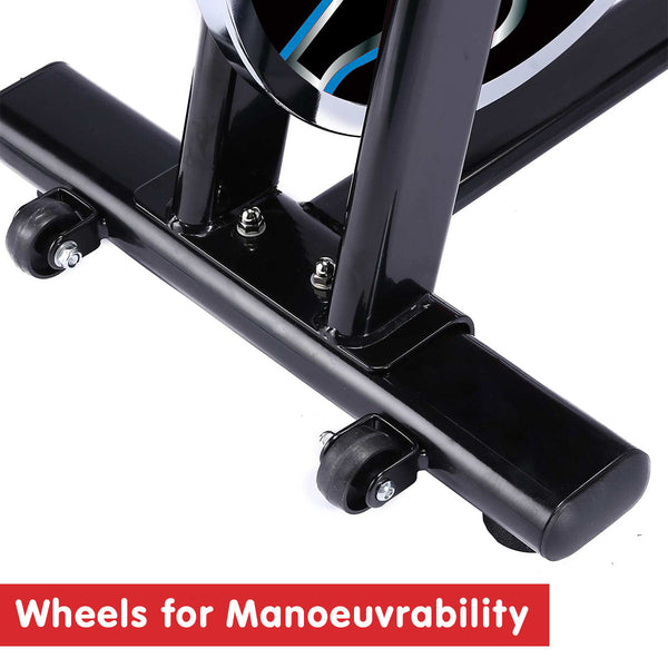 PowerTrain RX-600 Exercise Spin Bike Cardio Cycle - Blue Powertrain