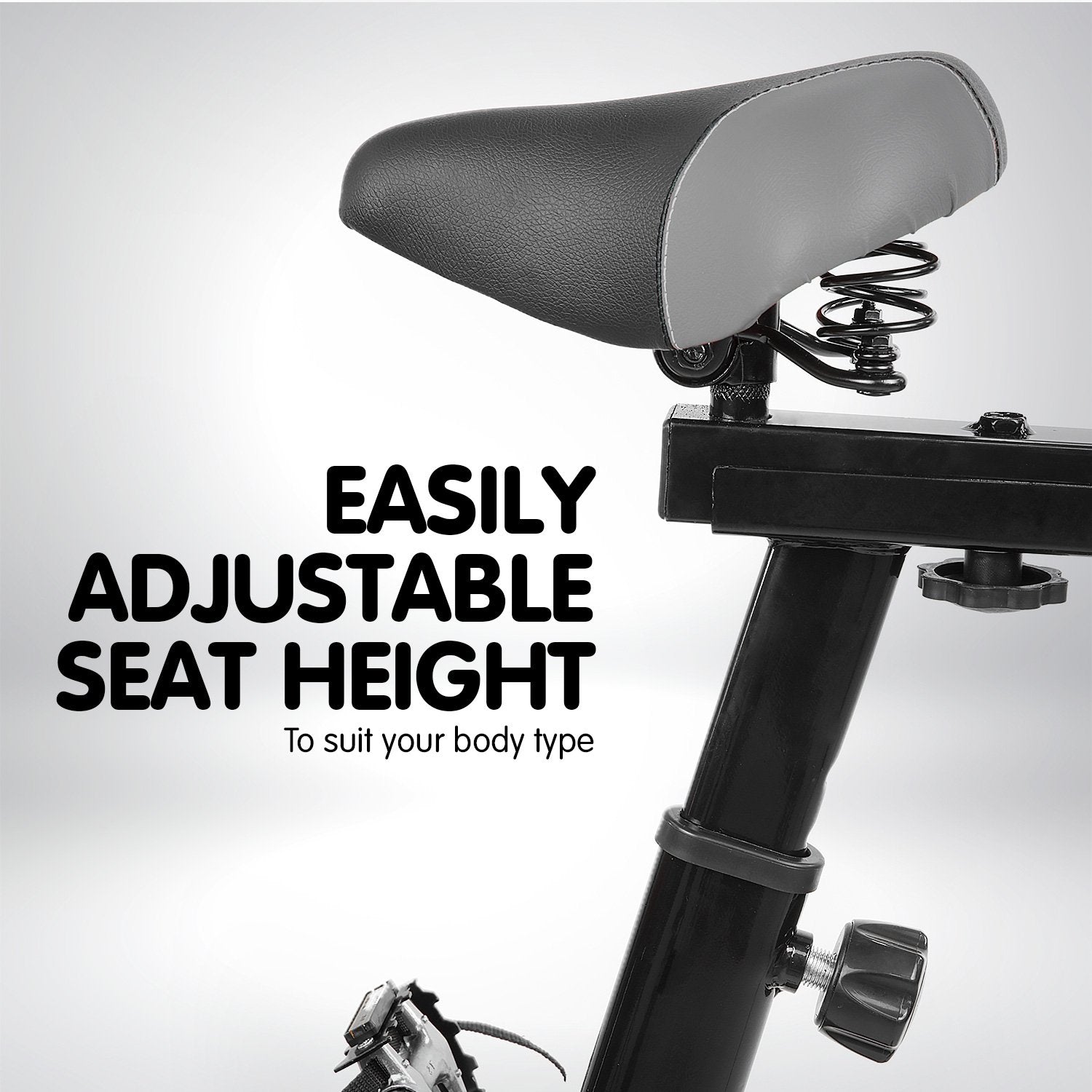 Powertrain Home Gym Flywheel Exercise Spin Bike - Blue Powertrain