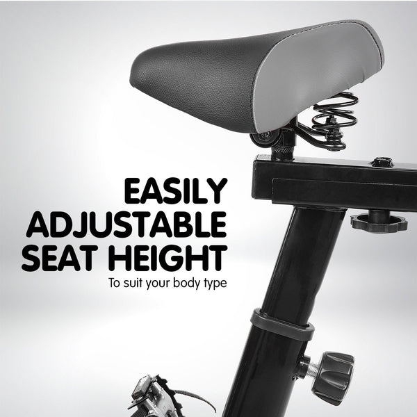 Powertrain Home Gym Flywheel Exercise Spin Bike - Blue Powertrain