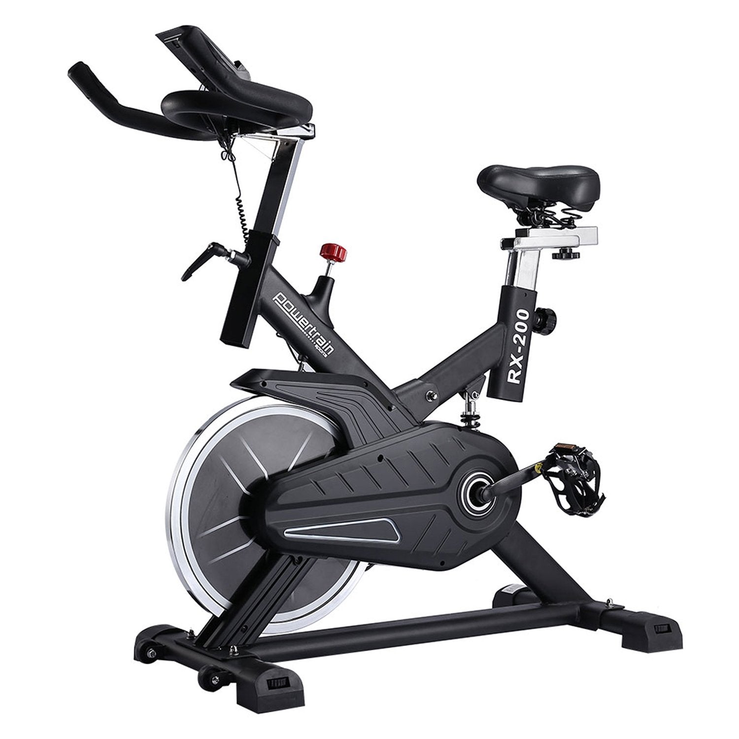 Powertrain RX-200 Exercise Spin Bike Cardio Cycling - Black Powertrain