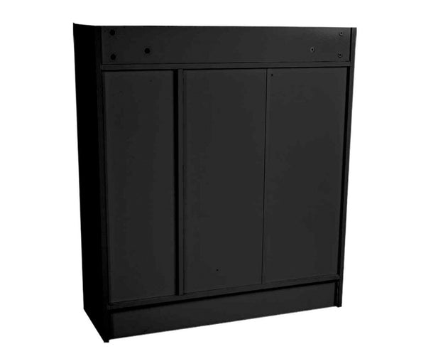 Sarantino New 21 Pairs Shoe Cabinet Rack Storage Organiser Shelf 2 Doors Cupboard Black Sarantino