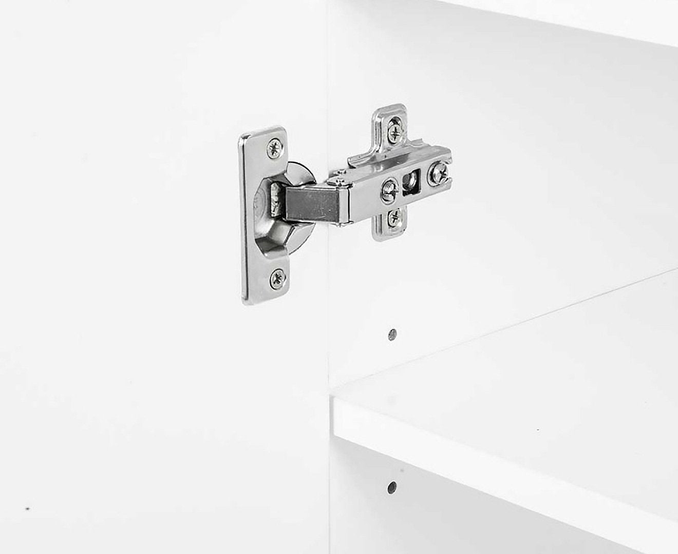 Sarantino New 21 Pairs Shoe Cabinet Rack Storage Organiser Shelf 2 Doors Cupboard White Sarantino