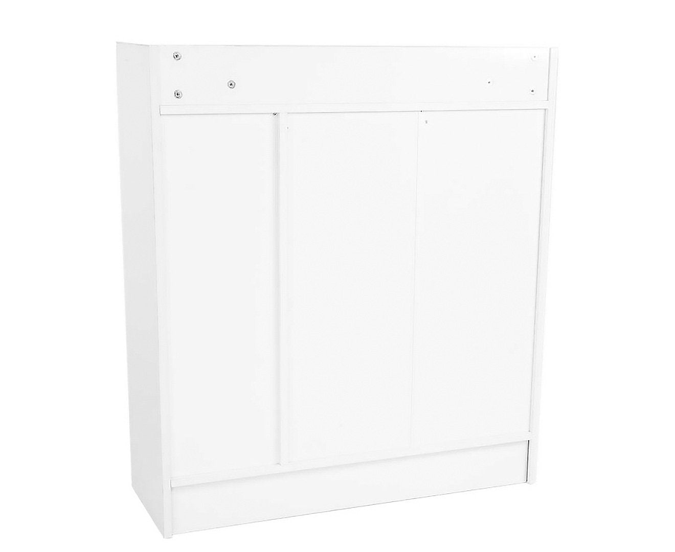 Sarantino New 21 Pairs Shoe Cabinet Rack Storage Organiser Shelf 2 Doors Cupboard White Sarantino