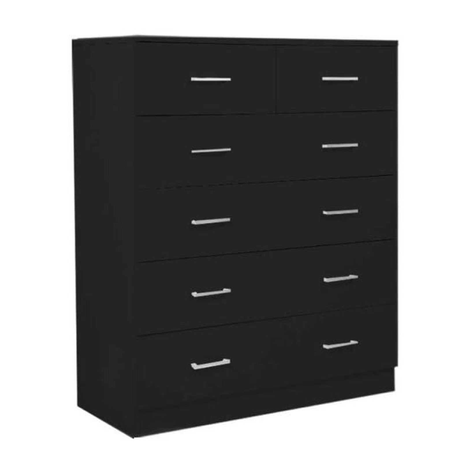 Sarantino Tallboy Dresser 6 Chest Of Drawers Table Cabinet Bedroom Storage Black Sarantino