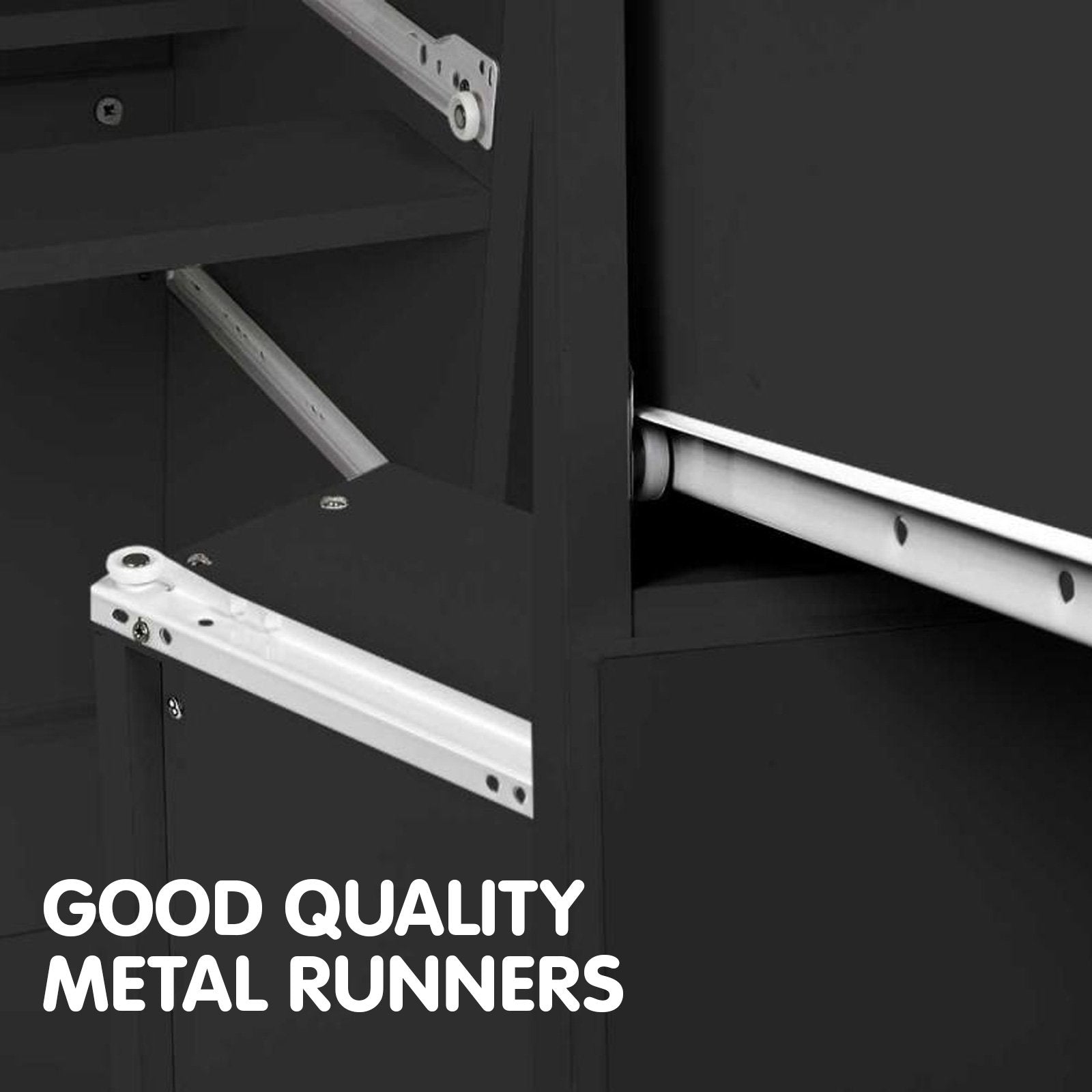 Sarantino Tallboy Dresser 6 Chest Of Drawers Table Cabinet Bedroom Storage Black Sarantino