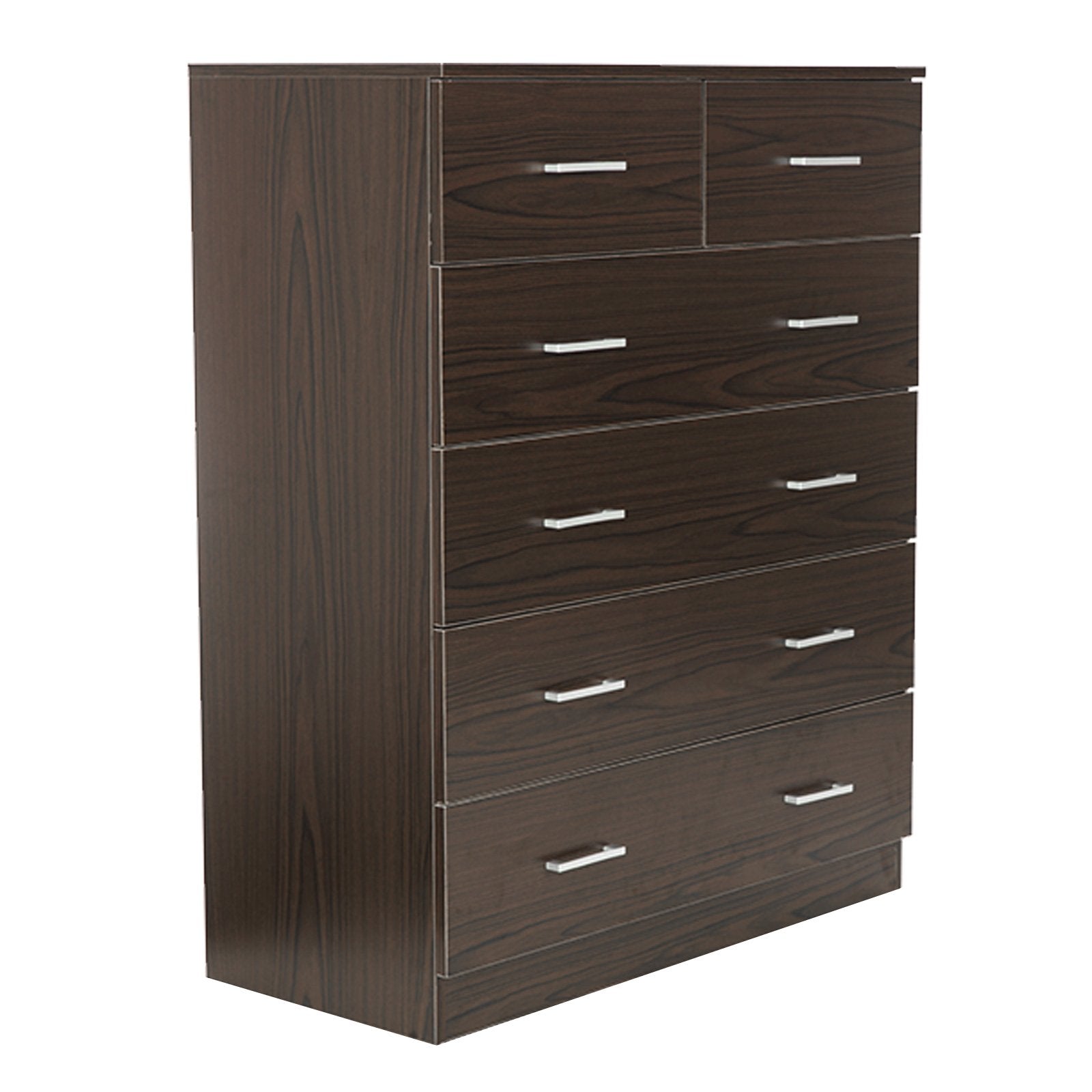 Sarantino Tallboy Dresser 6 Chest Of Drawers Cabinet 85 X 39.5 X 105 - Brown Sarantino