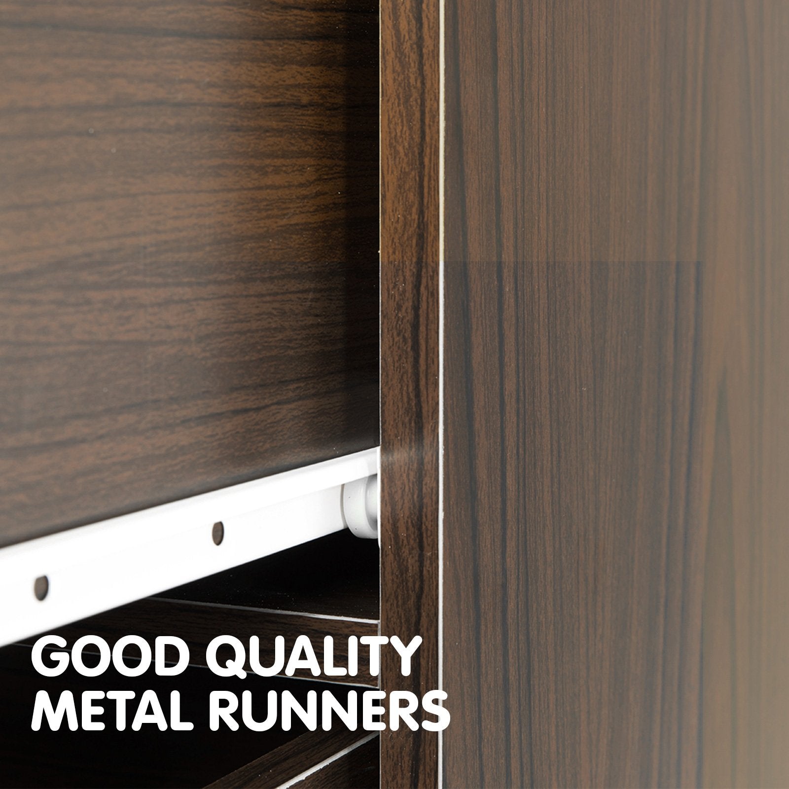 Sarantino Tallboy Dresser 6 Chest Of Drawers Cabinet 85 X 39.5 X 105 - Brown Sarantino