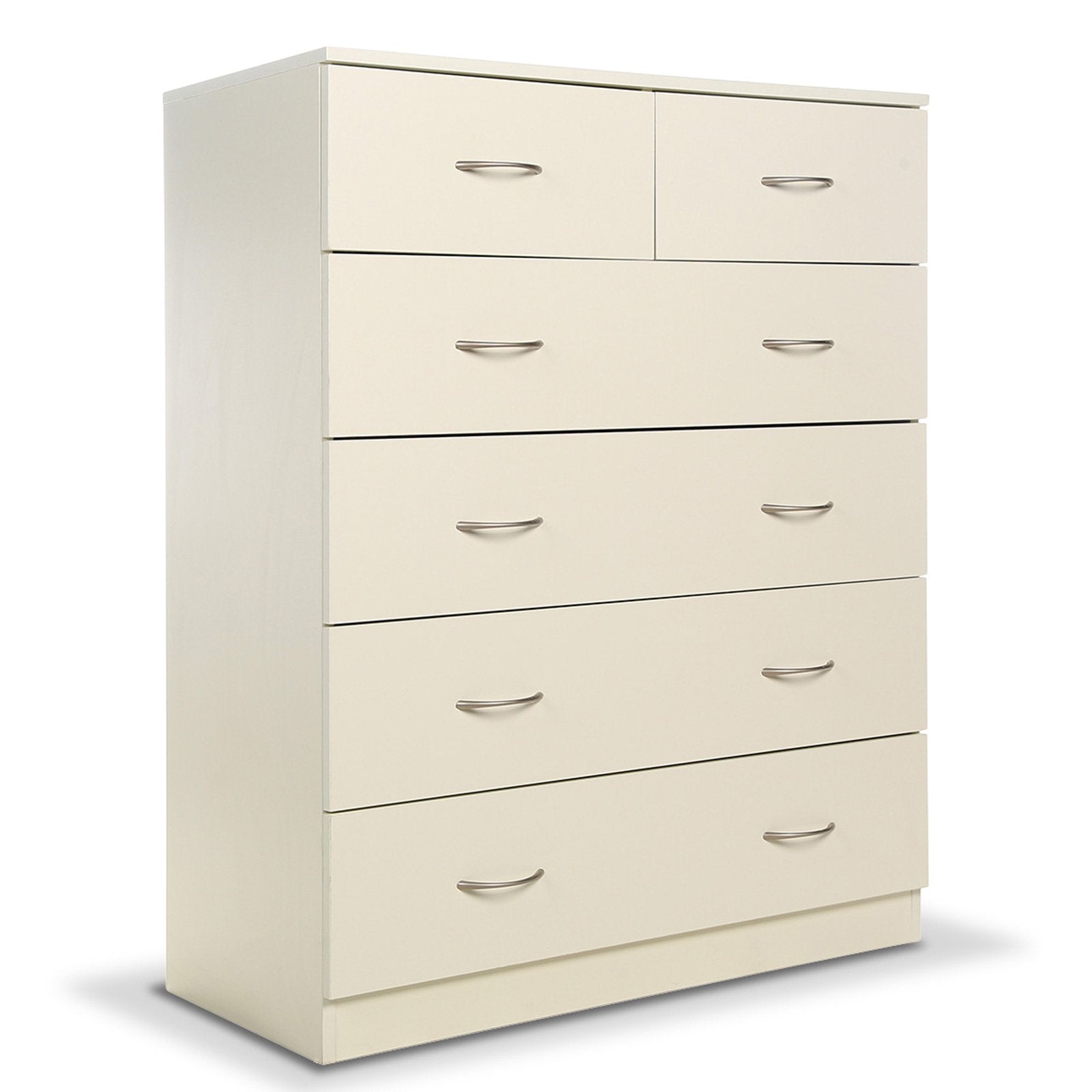 Sarantino Tallboy Dresser 6 Chest Of Drawers Cabinet 85 X 39.5 X 105 - White Sarantino