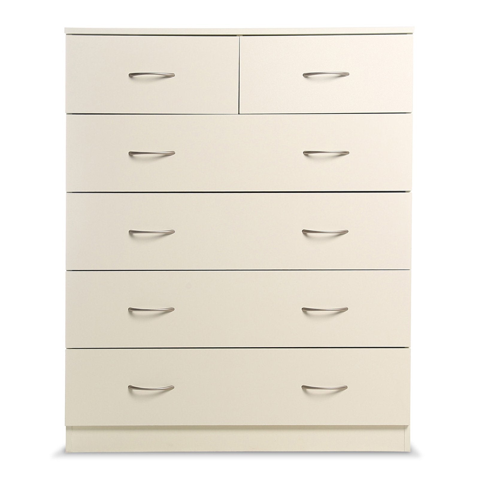 Sarantino Tallboy Dresser 6 Chest Of Drawers Cabinet 85 X 39.5 X 105 - White Sarantino