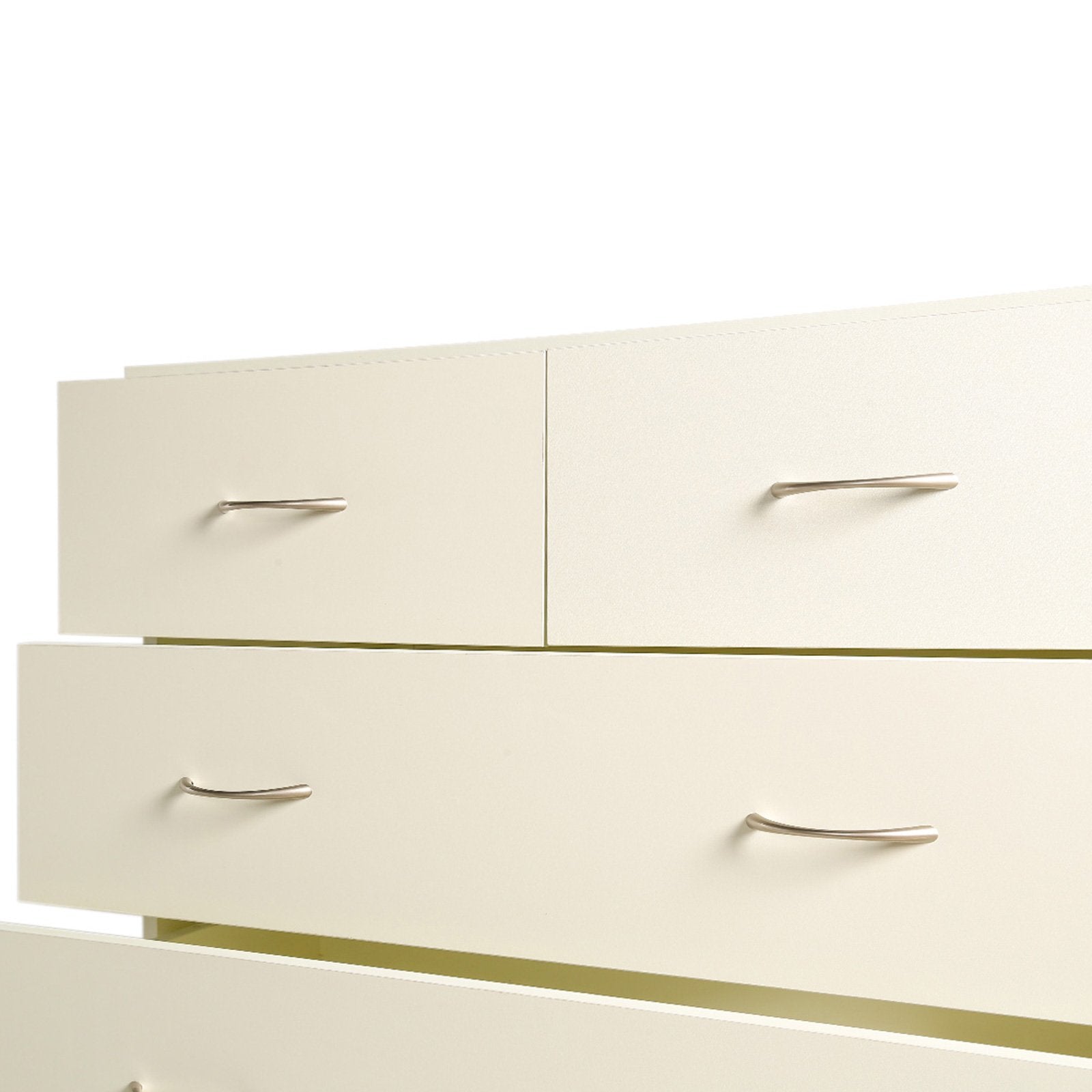 Sarantino Tallboy Dresser 6 Chest Of Drawers Cabinet 85 X 39.5 X 105 - White Sarantino