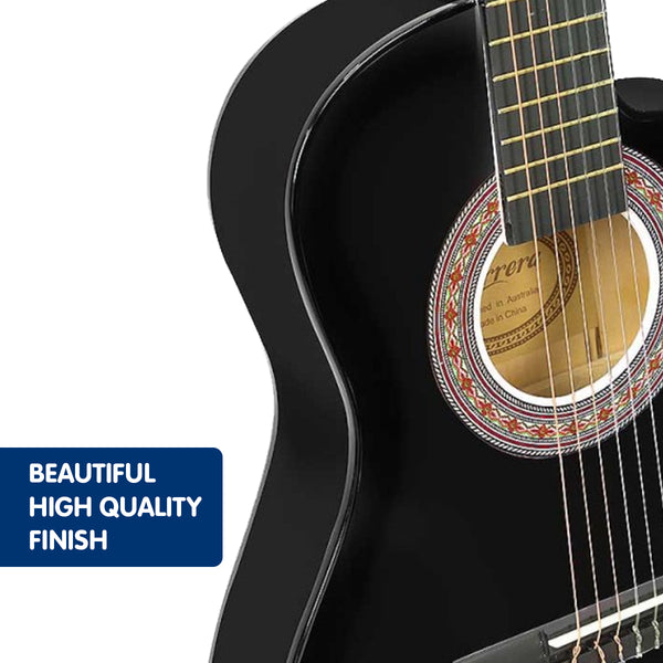 Karrera Childrens Acoustic Guitar Kids - Black Karrera