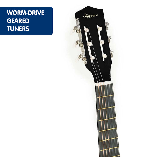 Karrera Childrens Acoustic Guitar Kids - Black Karrera