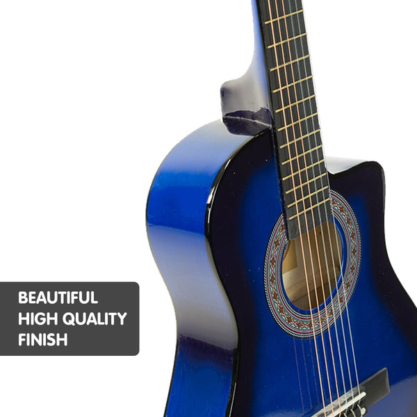 Karrera Childrens Acoustic Guitar Kids - Blue Karrera