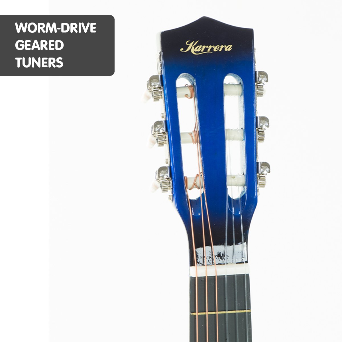 Karrera Childrens Acoustic Guitar Kids - Blue Karrera