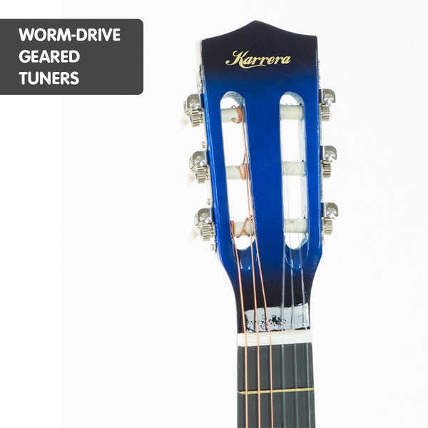 Karrera Childrens Acoustic Guitar Kids - Blue Karrera