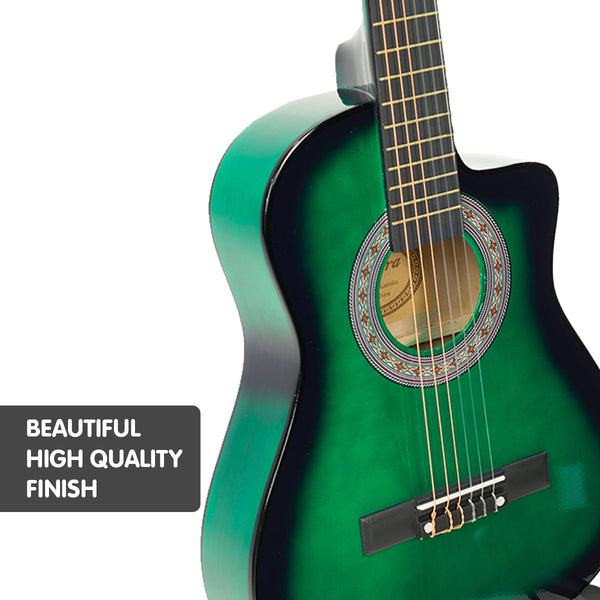 Karrera Childrens Acoustic Guitar Kids - Green Karrera