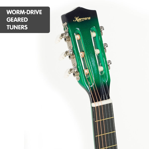 Karrera Childrens Acoustic Guitar Kids - Green Karrera
