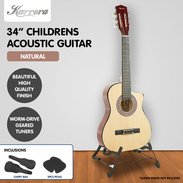 Karrera Childrens Acoustic Guitar Kids - Natural Karrera