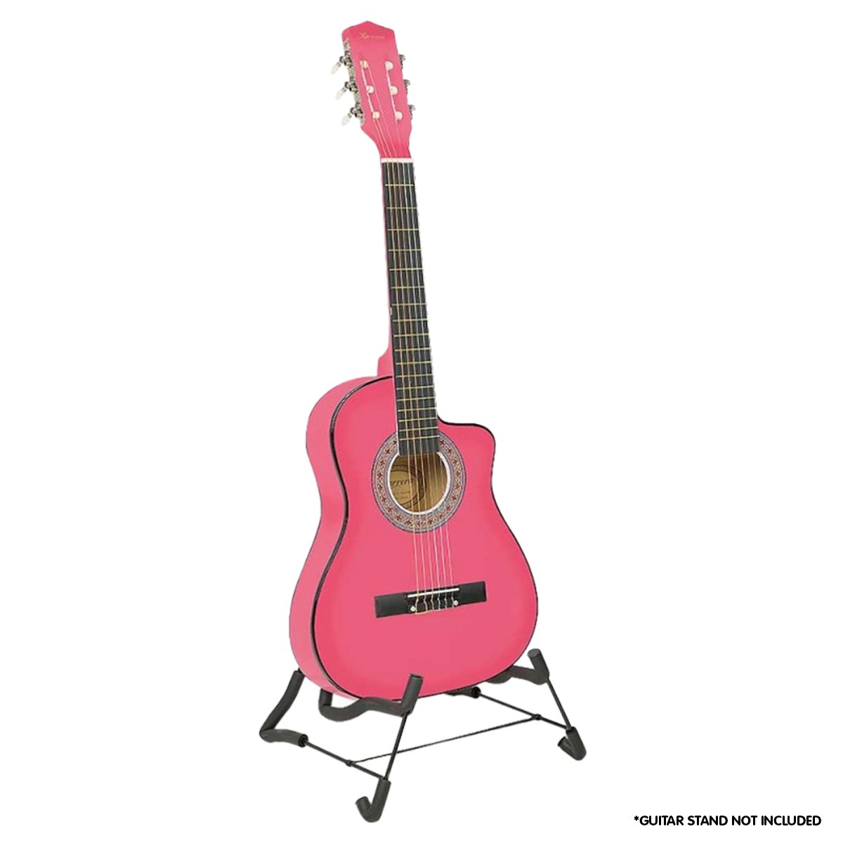 Karrera Childrens Acoustic Guitar Kids - Pink Karrera