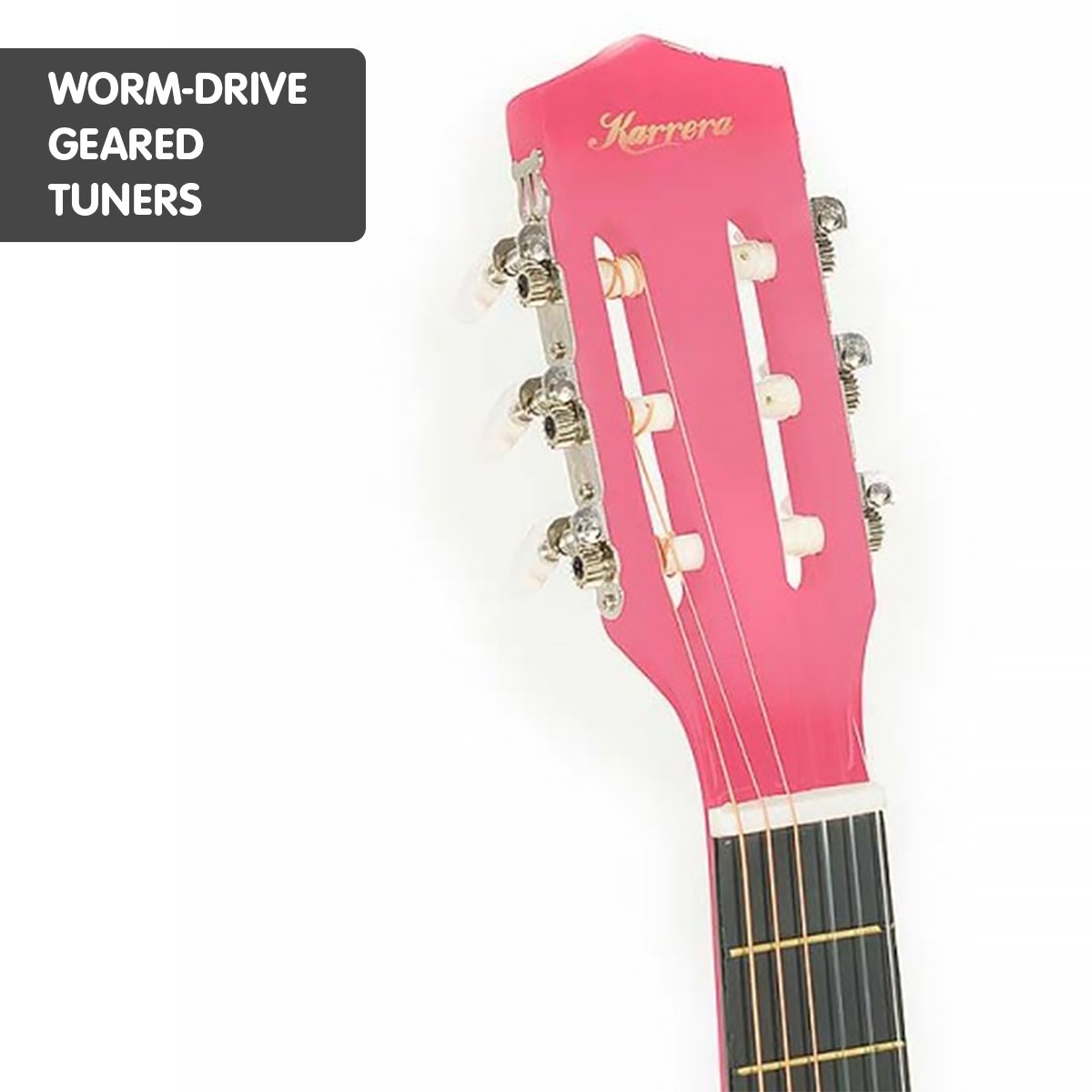 Karrera Childrens Acoustic Guitar Kids - Pink Karrera