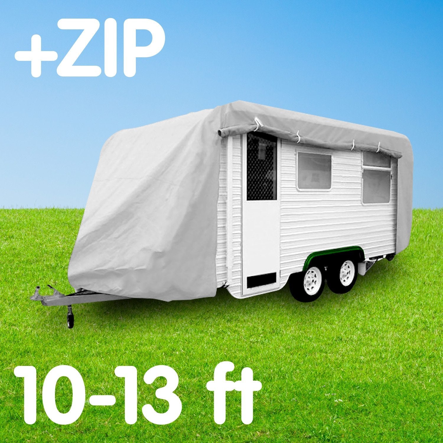 Wallaroo Caravan Cover With Side Zip Campervan 10-13 ft Wallaroo