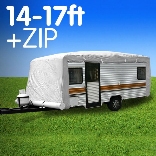 Wallaroo Caravan Cover With Side Zip Campervan 14-17 ft Wallaroo