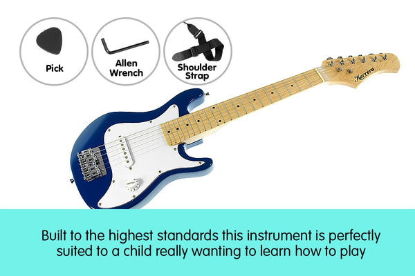 Karrera Electric Childrens Kids Guitar - Blue Karrera