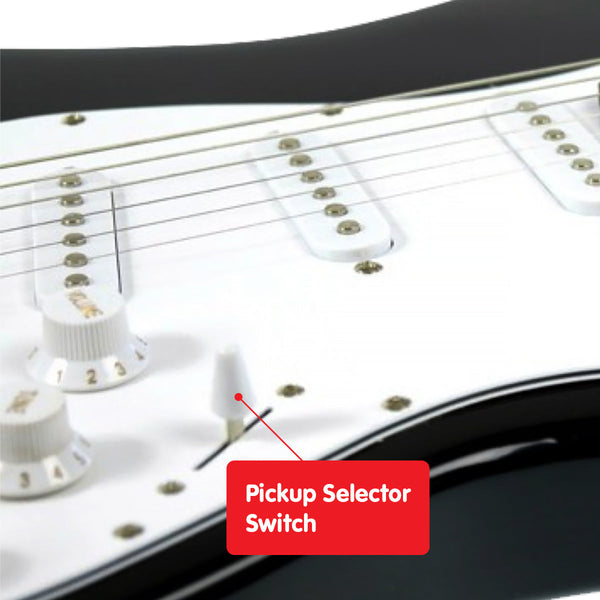 Karrera 39in Electric Guitar - Black Karrera