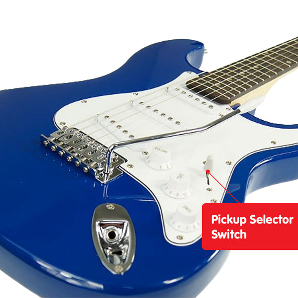 Karrera 39in Electric Guitar - Blue Karrera