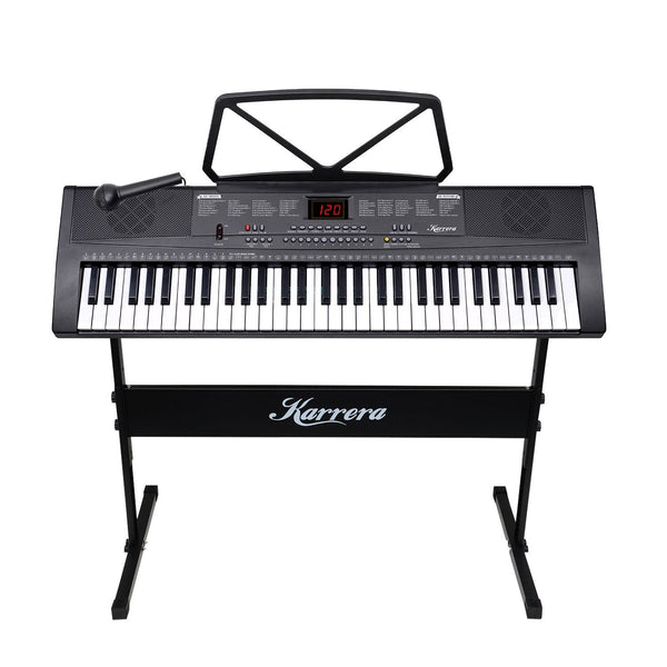 Karrera 61-Key Electronic Piano Keyboard 75cm with Stand - Black Karrera