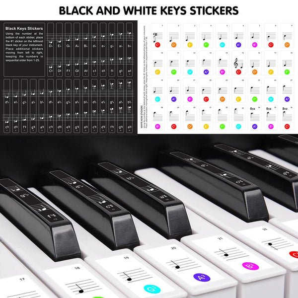 Karrera 61 Keys Electronic Keyboard Piano with Stand - Black Karrera