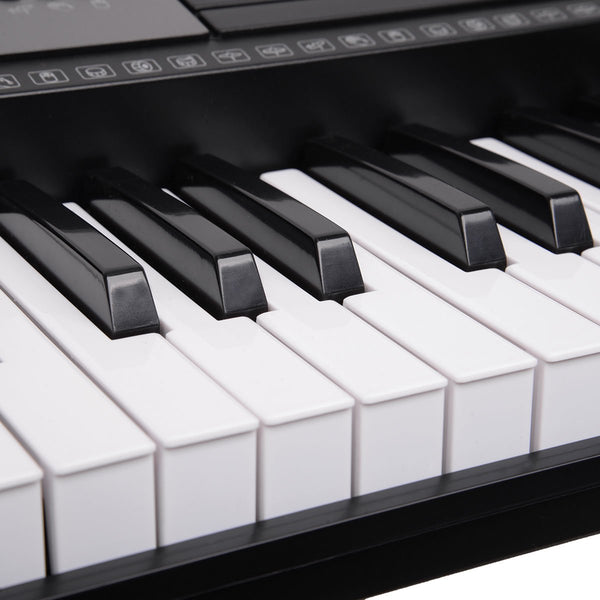 Karrera 61 Keys Electronic LED Keyboard Piano with Stand - Black Karrera