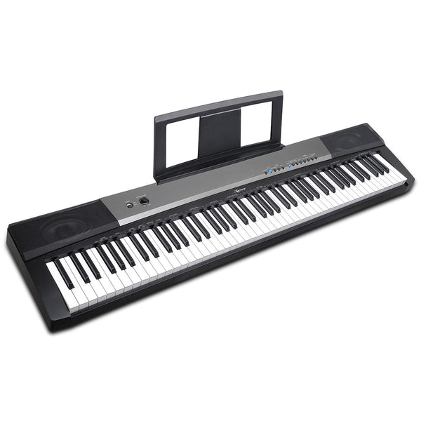 Karrera 88 Keys Electronic Keyboard Piano with Stand Black Karrera