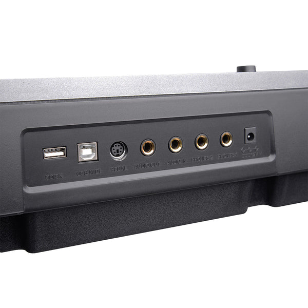 Karrera 88 Keys Electronic Keyboard Piano with Stand Black Karrera