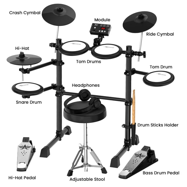 Karrera TDX-16 Electronic Drum Kit with Pedals Karrera