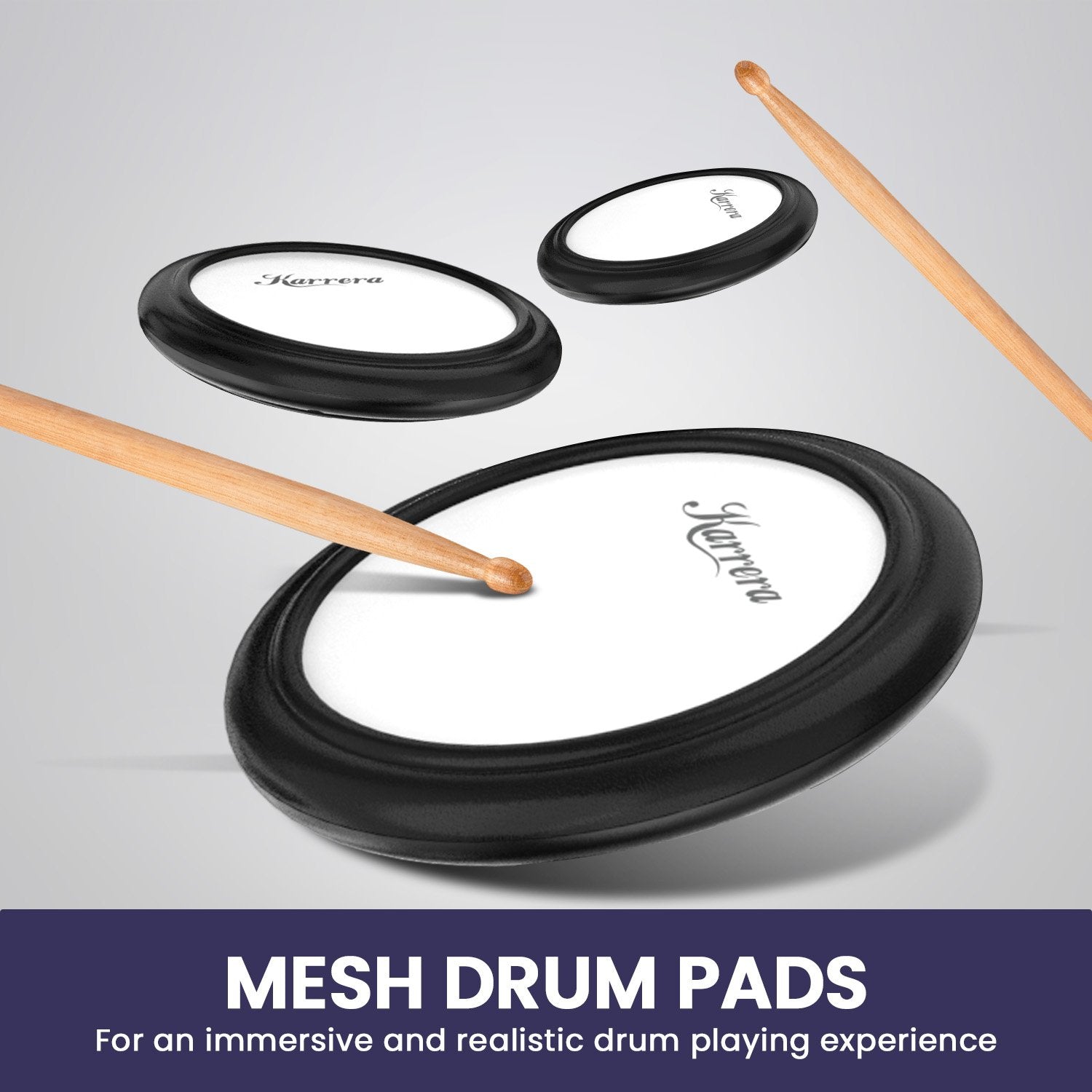 Karrera TDX-16 Electronic Drum Kit with Pedals Karrera