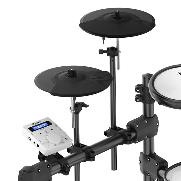Karrera X23 Electronic Drum Kit With Quiet Mesh Drum Heads, Editable Sound Kits, Kick Pedal And Silicone Kick Drum, Usb Midi And 420 Sound Karrera