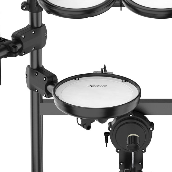 Karrera X23 Electronic Drum Kit With Quiet Mesh Drum Heads, Editable Sound Kits, Kick Pedal And Silicone Kick Drum, Usb Midi And 420 Sound Karrera