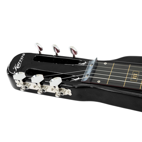 Karrera 29in 6-String Lap Steel Hawaiian Guitar - Black Karrera