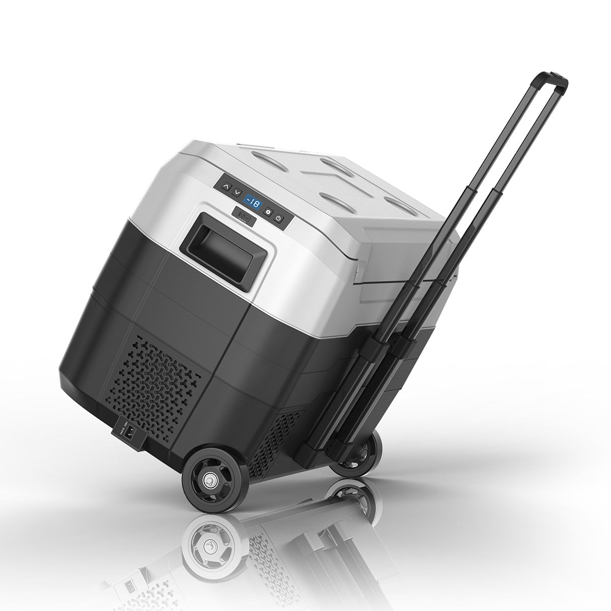 Kolner 40l Fridge Freezer Cooler 12/24/240v Camping Portable Esky Refrigerator With Trolley - Black Does not apply