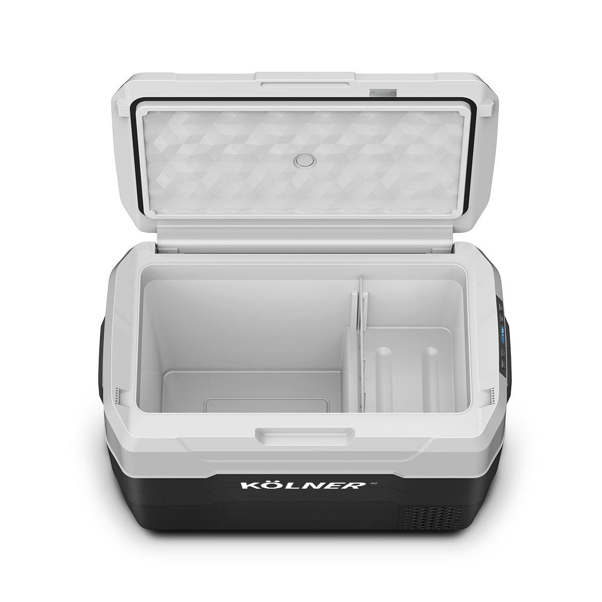 Kolner 40l Fridge Freezer Cooler 12/24/240v Camping Portable Esky Refrigerator With Trolley - Black Does not apply